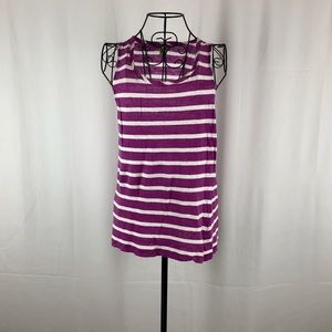 J.Jill Linen knit striped tank top M